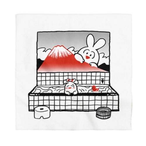 エモ「いい湯だぜ」 Bandana