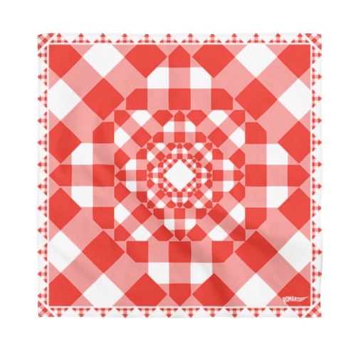 Gingham mandala Bandana