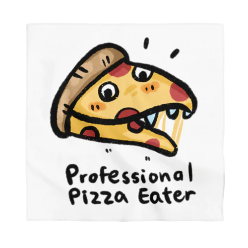 Professional Pizza Eater ピザが大好きな恐竜 バンダナ