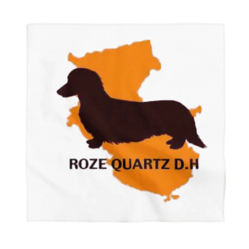 ROSE QUART D.H. dachs hund Bandana