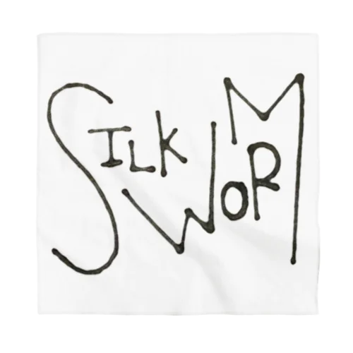 SILK WORMロゴ Bandana