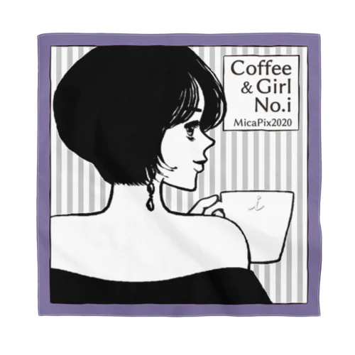 Coffee＆Girl "No.i" Bandana