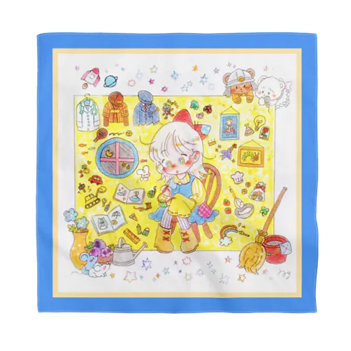 きらめきいろのバンダナB Bandana