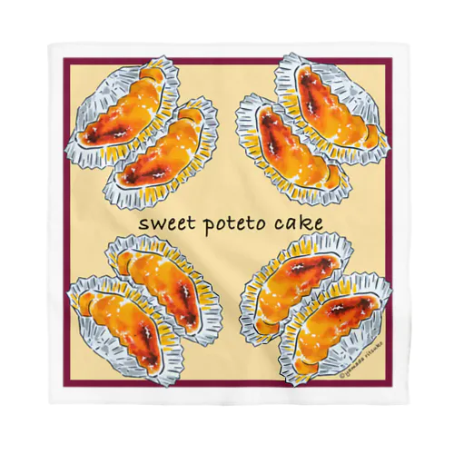 お菓子シリーズ　Sweet Poteto Cake Bandana