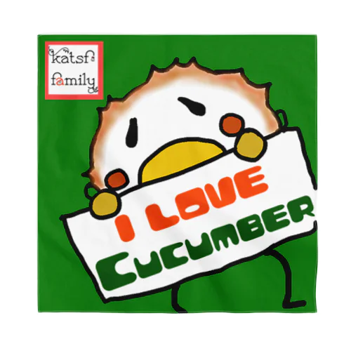 I Love Cucumberちくわぴよ バンダナ