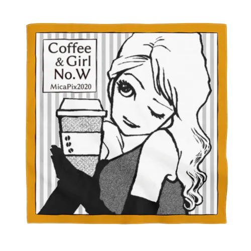 Coffee&Girl "No.W" Bandana