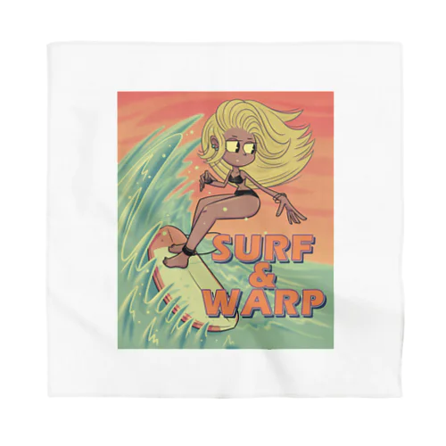 "SURF & WARP" バンダナ