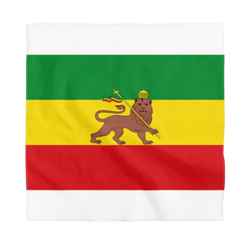 RASTAFARI LION FLAG-エチオピア帝国の国旗- Tシャツ バンダナ