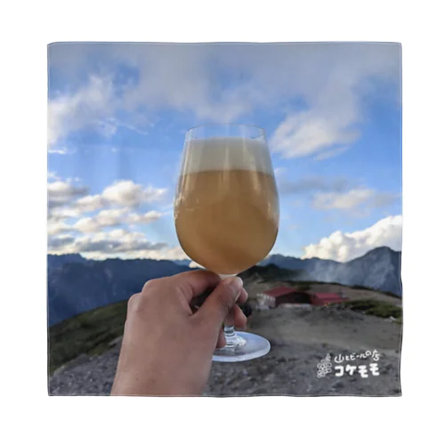 山ビール　蝶ヶ岳テント場×HAZY IPA バンダナ