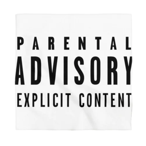 PARENTAL ADVISORY-ペアレンタル アドバイザリー-文字のみロゴTシャツ バンダナ