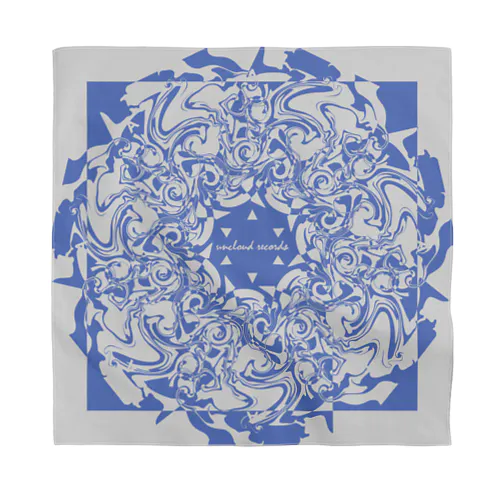 Marble: radial sax blue Bandana