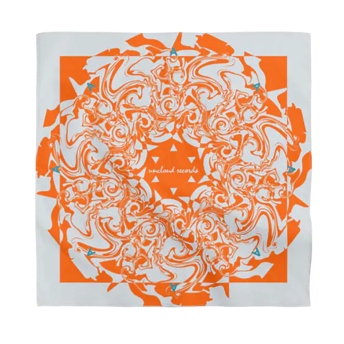 Marble: Radial Orange Bandana