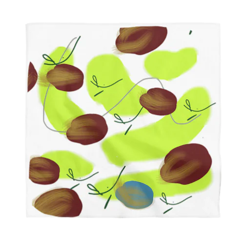 tulips like coffee beans(ライム) Bandana