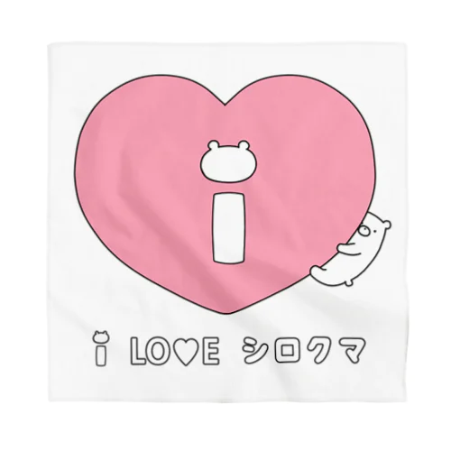 I　LO♡E　シロクマ Bandana