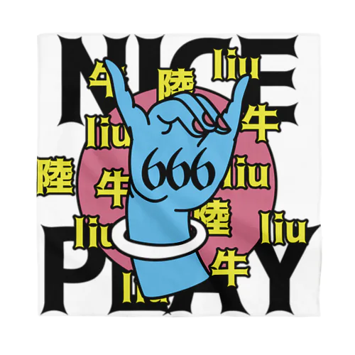 NICE PLAY【666】 バンダナ