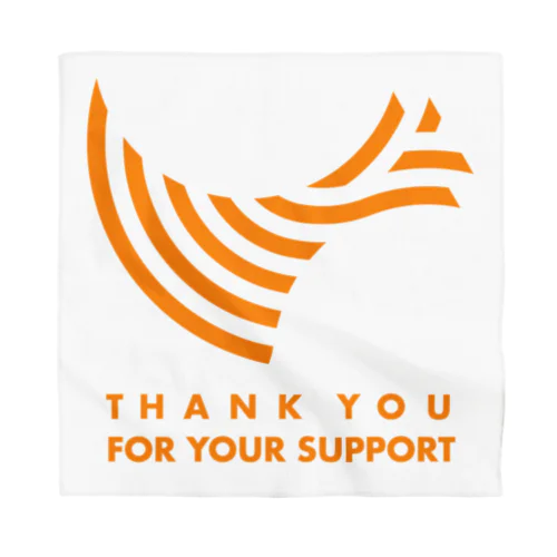 THANK YOU FOR YOUR SUPPORT / ORANGE Bandana