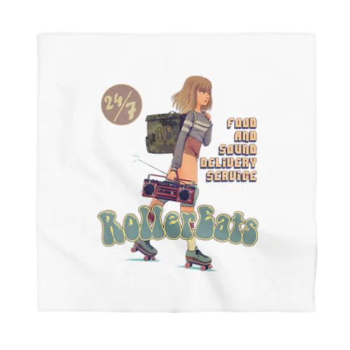 "ROLLER EATS" Bandana