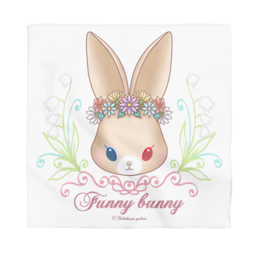 Funny bunny×花冠 バンダナ