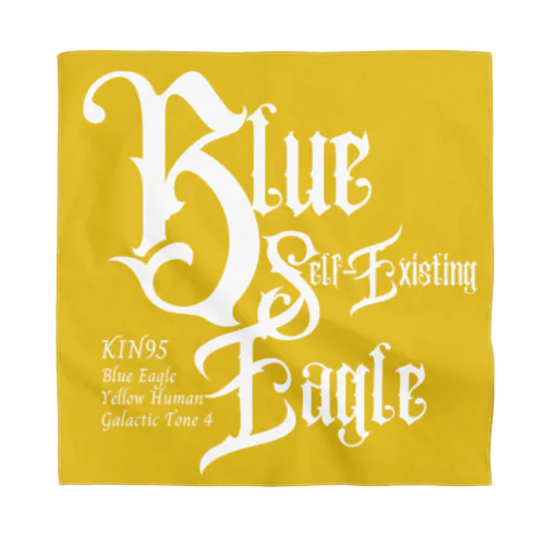 KIN95青い自己存在の鷲 バンダナ