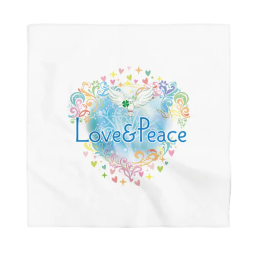 Love＆Peace大人用ロゴ 스카프