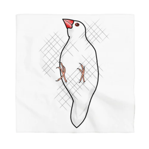 しがみつく文鳥 Bandana