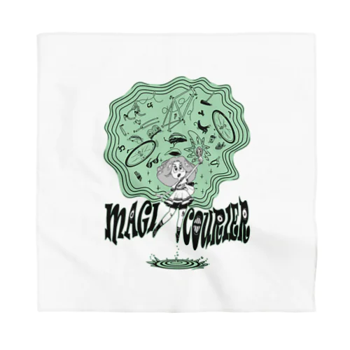 “MAGI COURIER” green #1 Bandana