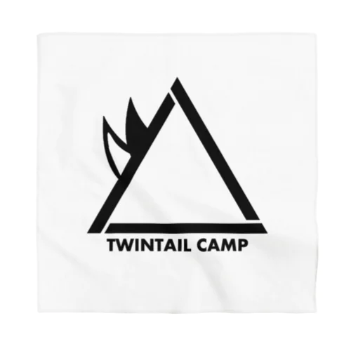 TWINTAIL CAMP Black バンダナ