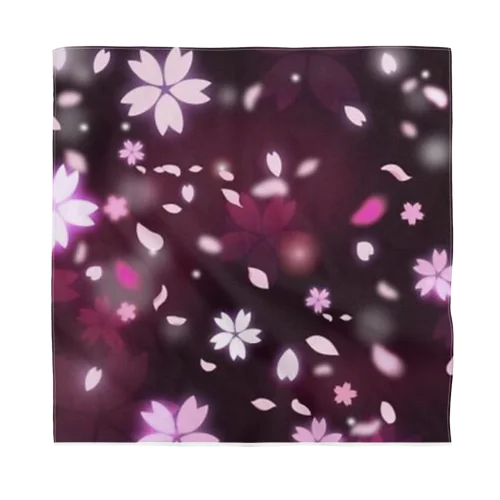 散りゆく夜桜🌸 バンダナ