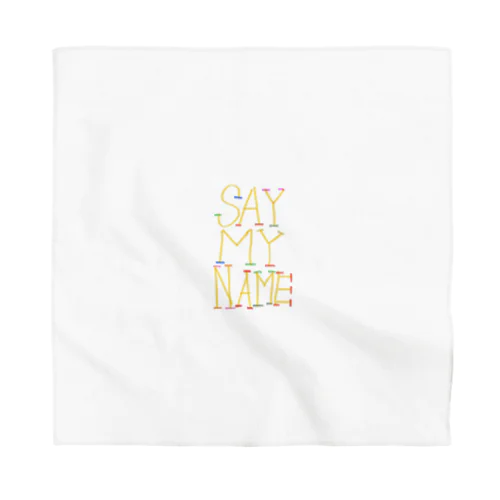 jackpot グッズ　say my name design by kureha Bandana