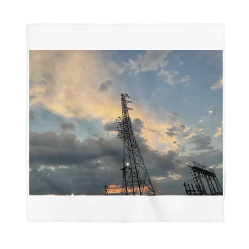 (セール中)Sunset over the tower Bandana