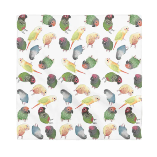 たっぷりウロコインコちゃん【まめるりはことり】 Bandana