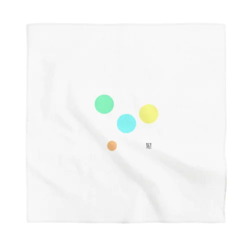 Pastel color dots 1 Bandana