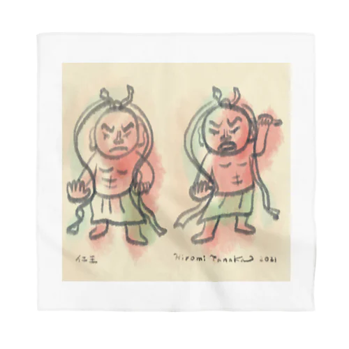 ゆる仏画「仁王」 Bandana