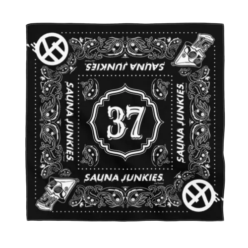 SAUNA JUNKIES（黒) Bandana