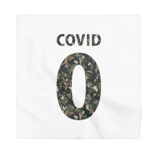 ゼロコロナ祈願グッズ〜0-COVID〜Camouflage Bandana