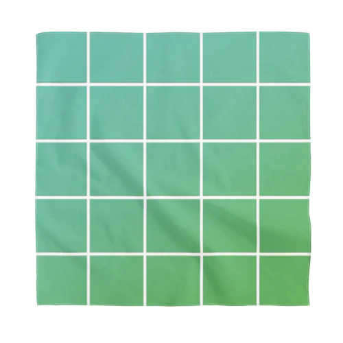 color tile-GREEN Bandana