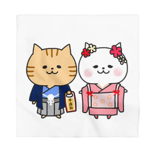 七五三にゃんこ Bandana