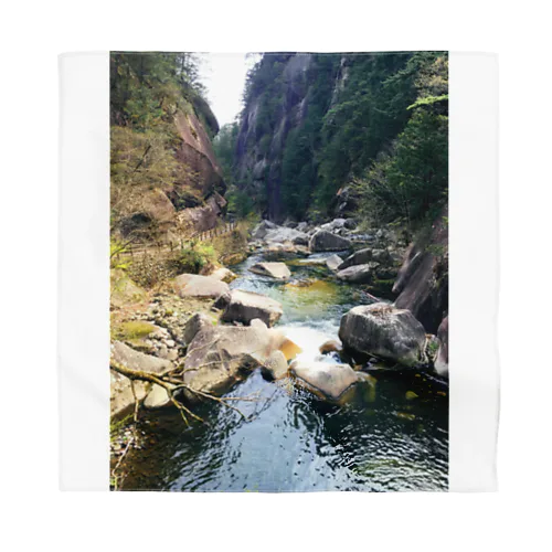 Rivers and waterfalls of nature バンダナ