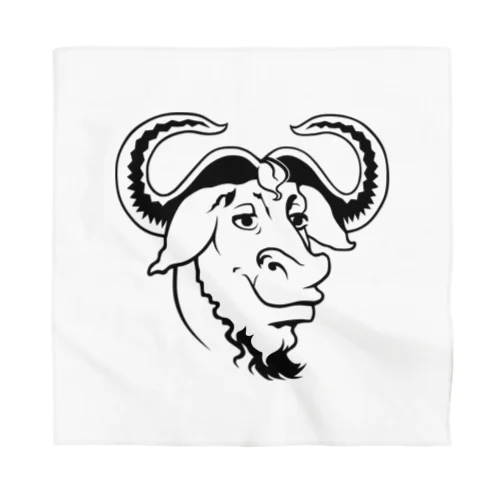 GNU の頭 バンダナ