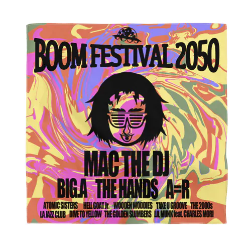 BOOM FEST 2050 OFFICIAL GOODS バンダナ