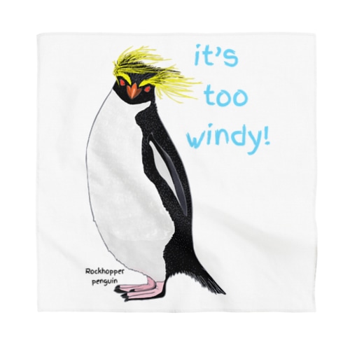 Rockhopper penguin　(イワトビペンギン) Bandana