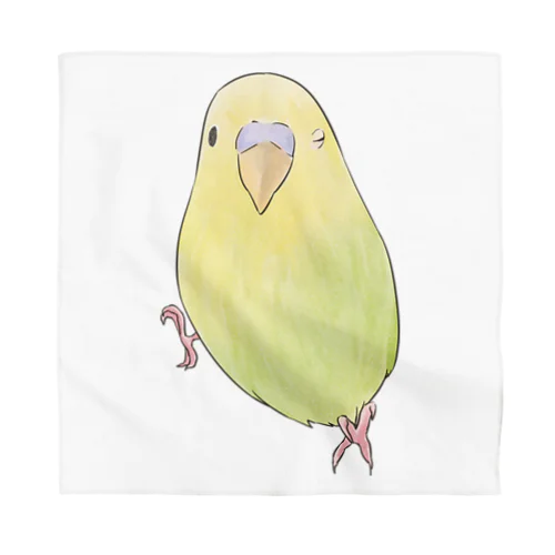 ウィンクするセキセイインコちゃん【まめるりはことり】 Bandana