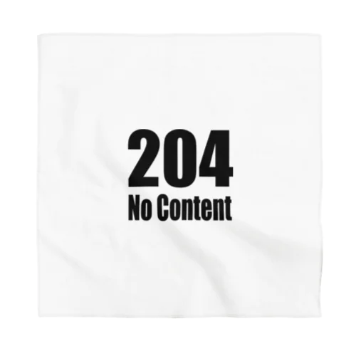 204 No Content Bandana