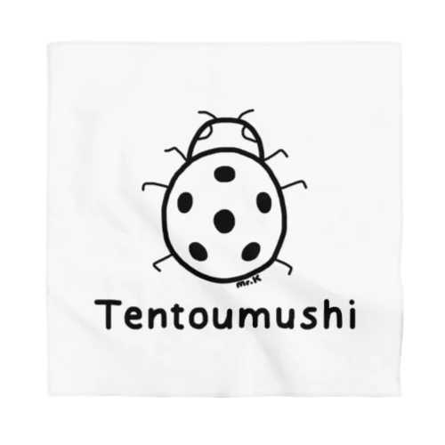 Tentoumushi (てんとう虫) 黒デザイン Bandana