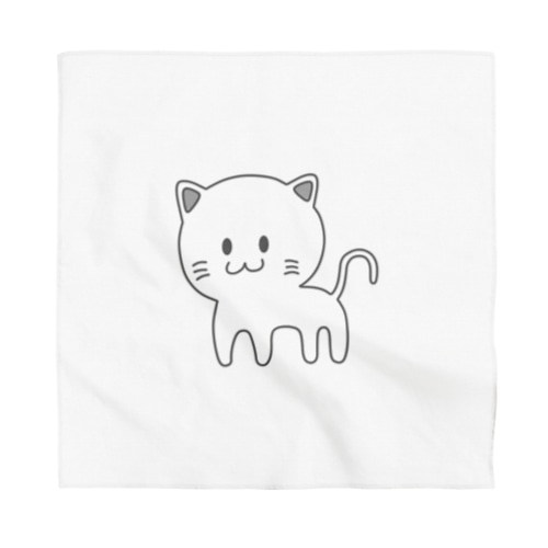 2D猫のしろぺ Bandana