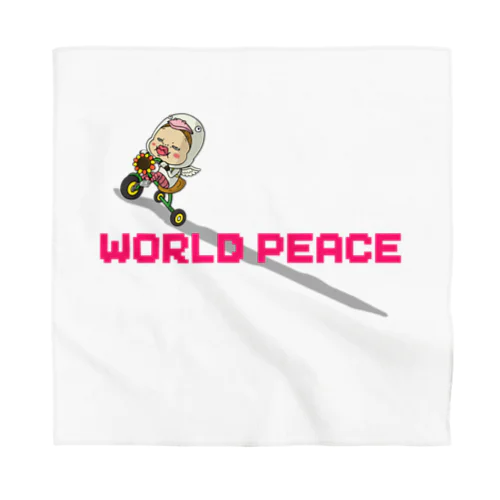 世界平和だよ！さげみちゃん（ドット文字） Bandana