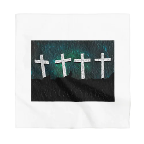 GOLGOTHA OIL PAINTING Bandana