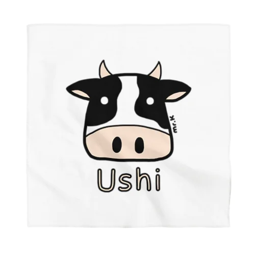 Ushi (牛) 色デザイン Bandana