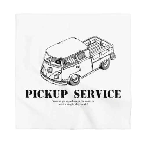 pick up service バンダナ