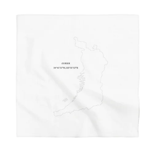 大阪府の地図 Bandana